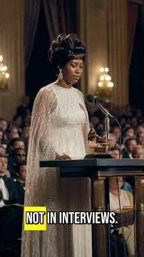 Aretha Franklin stopped her Grammy speech mid-sentence. She never explained why.