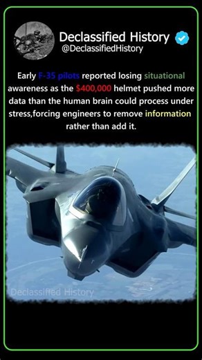 The $400,000 F-35 Helmet Hit a Human Limit #shorts