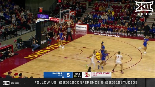 Went down to the wire😤 Kansas vs. #10 Iowa State Highlights⬇️ #Big12WBB | Iowa State Women's Basketball | Big 12 Conference