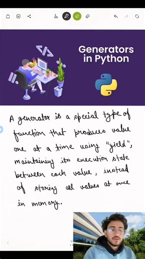 Ankit Rawat on Instagram: "Comment "generator" and I'll send you the documents to read more about it. Episode 5 | Python Series"