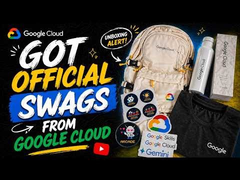 Google Cloud Sent Me This 🤯 Official Goodies Unboxing | GoogleCloud Arcade Swags Unboxing
