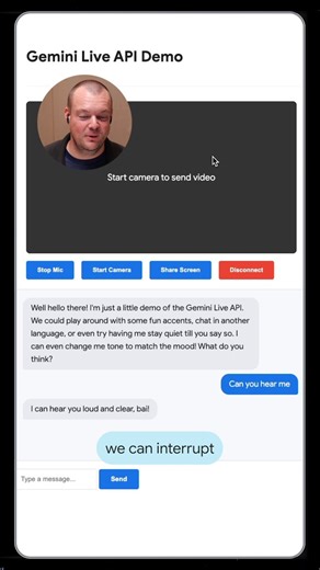 ✨ Build real-time conversational agents with Gemini 3.1 Flash Live.Improve user interactions with technology that supports natural conversations across 90+ languages, accent changes, and multimodal inputs.