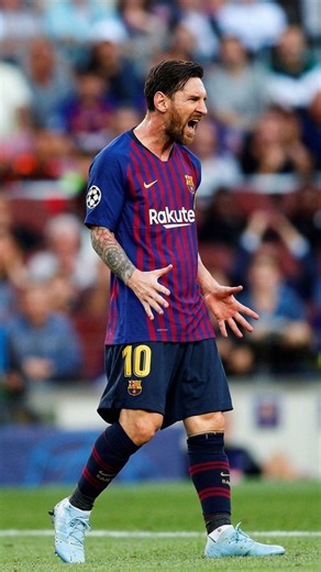 First time I saw Messi play a shot with anger 😭😂