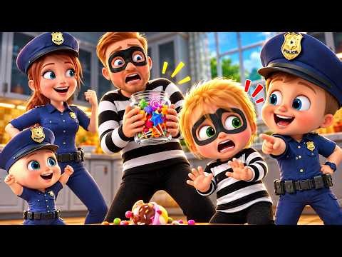 🔴 LIVE: Baby Police Catch the Candy Thief Family! 🍭🚓 | Funny Kids Cartoon
