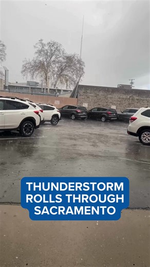 A thunderstorm walloped Sacramento. NWS forecast 30mph winds and possible pea-sized hail. | ABC10