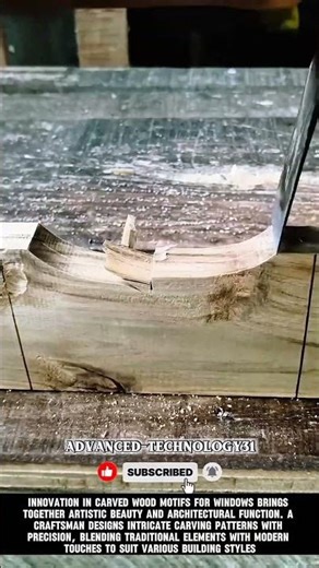Innovative Carved Wood Motifs for Window Design !! #shorts #innovation #tools