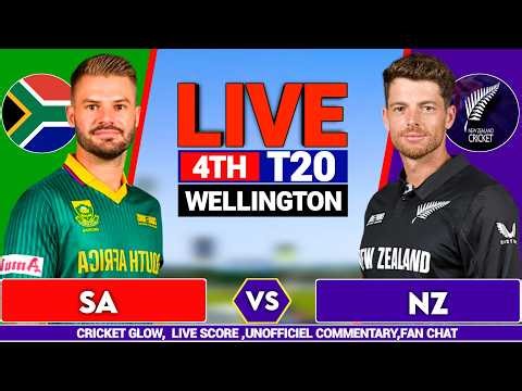 🔴New Zealand vs South Africa, 4th T20 Wellington | NZ vs SA Match | live Score & Commentary
