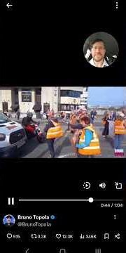 British police protect criminals blocking street by arresting the guy who tries to remove them.