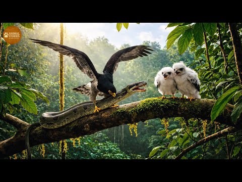 🦅 A Harpy Eagle Mother’s Fight to Protect Her Chicks | Animal Stories – by EMOTIVERSE