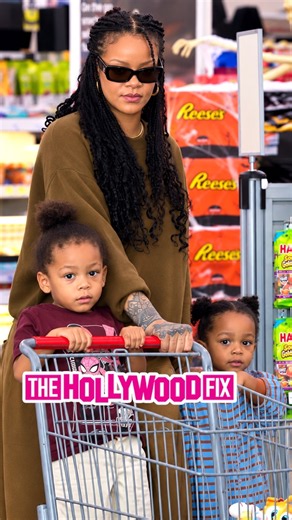 Rihanna Takes Her Sons RZA & Riot Out Shopping For Halloween Candy At CVS Pharmacy In Los Angeles CA