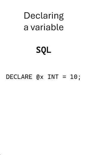 Declaring a variable in different programming languages