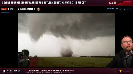 Wow! Ryan Hall is THE best weather guy on YouTube to watch during server weather and tornado season.