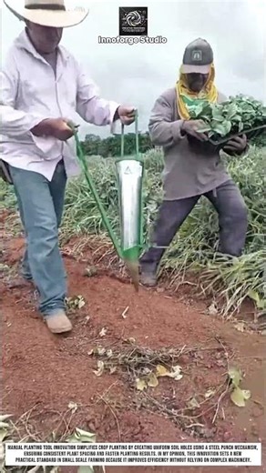 Planting Crops Tool Innovation Using Manual Soil Puncher for Faster Farming #innovation