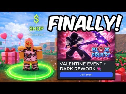 Blox Fruits Valentine + Dark Rework UPDATE FINALLY! 💘