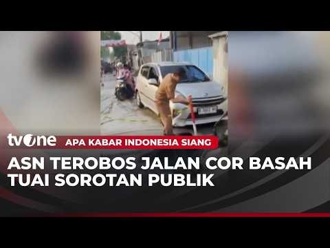 Aksi ASN Terobos Jalan Cor Basah Viral di Medsos | AKIS tvOne