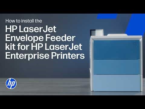 How to install the HP LaserJet Envelope Feeder kit | HP LaserJet Enterprise printer series