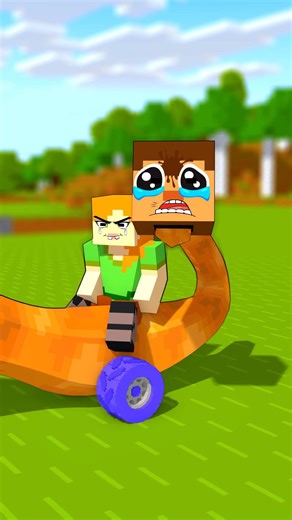 Evil Alex and Steve Gun gets cake in the face | Minecraft Animation #shorts