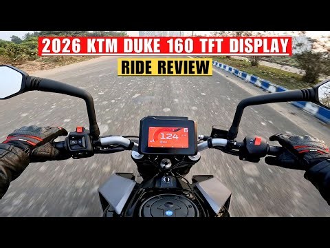 2026 KTM DUKE 160 TFT Display Ride Review - Better Than MT-15 ?
