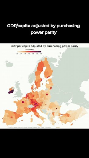 Historify on Instagram: "GDP/capita adjusted by purchasing power parity"