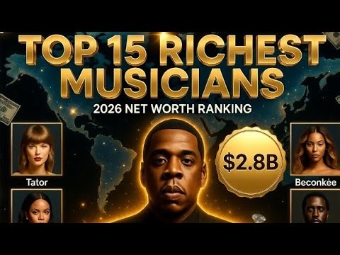 Top 15 Richest Musicians in the World (2026) | Billionaire Singers Ranked by Net Worth