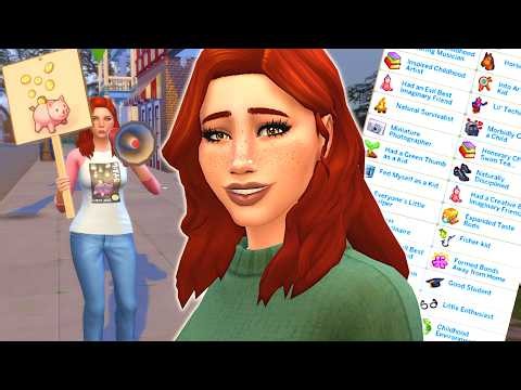 I gave my sim every formative moment trait! // Sims 4 gameplay