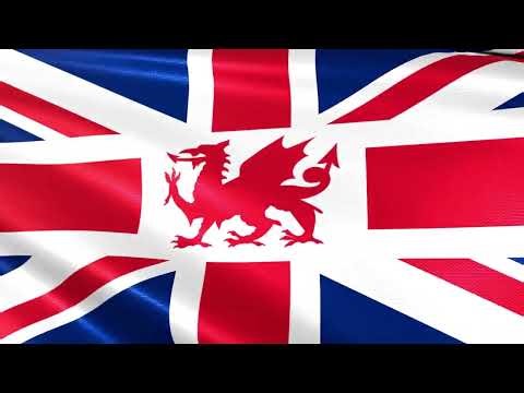 Proposed Anthem of United Kingdom (with Wales included) | Waving Flag Animation