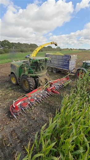 Silage With The John Deere 9900 Forager Working In the Field #silage
