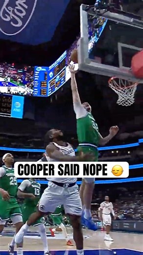 This Cooper Flagg block on Kawhi 😮🚫