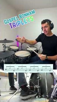 Gospel Bonham Triplets - DRUMDEX Lesson #drums