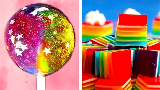Yummy rainbow dessert ideas | Easy DIY cakes, cupcakes and lollipops by So Yummy