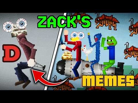 Top 100 CURSED Zack D Films Memes in Melon Playground 💀 (Best Compilation)