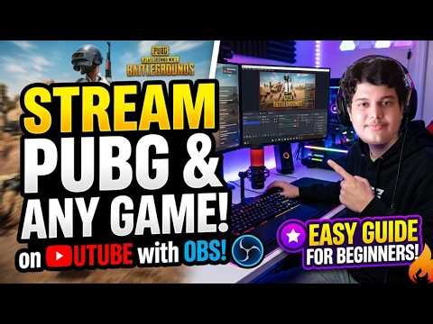 (Tutorial) How to stream Pubg (or any GAME) using OBS on YouTube with Live Test for beginners ⚡
