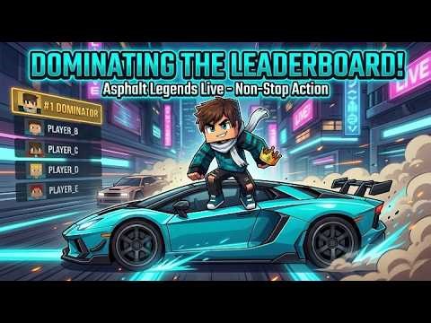 DOMINATING The Leaderboards! 🏎️ Asphalt Legends Live #gaming #live
