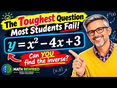 The Toughest Inverse Function Question Most Students Get WRONG! 😱 #Math #InverseFunctions #mathhelp