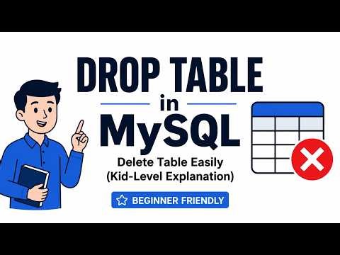 How to Delete Table in MySQL | DROP TABLE Command Explained (Step-by-Step)