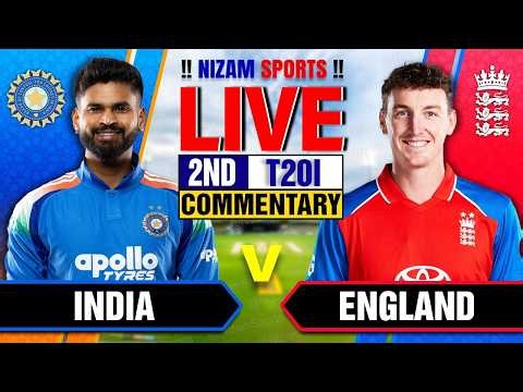 🔴Live: India vs England | 2nd T20I | Live Cricket Score & Commentary