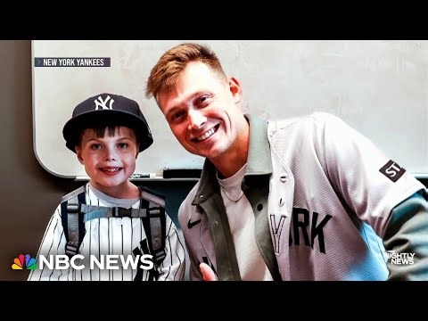 Yankees surprise 7-year-old fan at Boston hospital