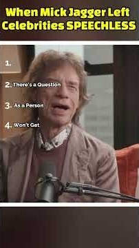 When Mick Jagger Left Celebrities SPEECHLESS