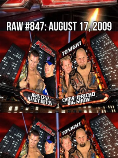 RAW 847: Orton & Cena vs. Jeri-Show (Lumberjack Match) | Aug 17, 2009