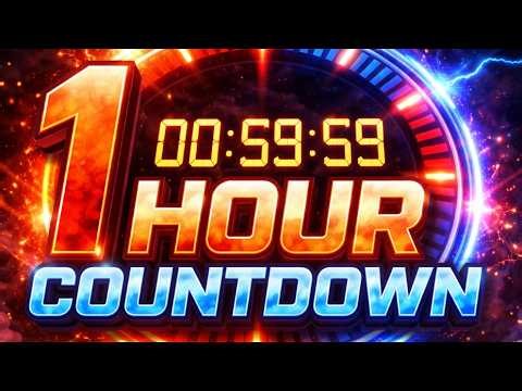 1 hour countdown timer / 60 minutes timer #countdown #timer tik-tak cinematic
