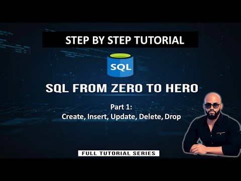 SQL Full Beginner Tutorial (Part 1) |CREATE, INSERT, UPDATE, DELETE & DROP