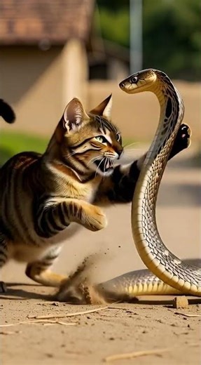 Cat vs Snake: The Ultimate Battle!
