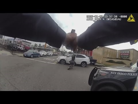 Video shows San Diego Police officer-involved shooting