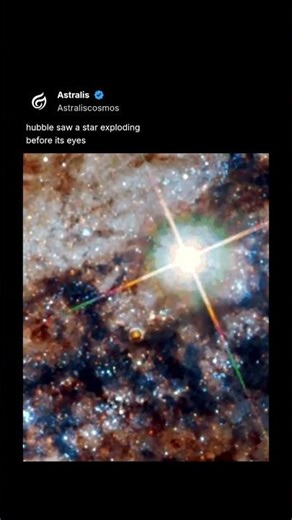 Hubble Watched a Star Explode in Real Time #shorts #shortvideo #mindblowing #nasa