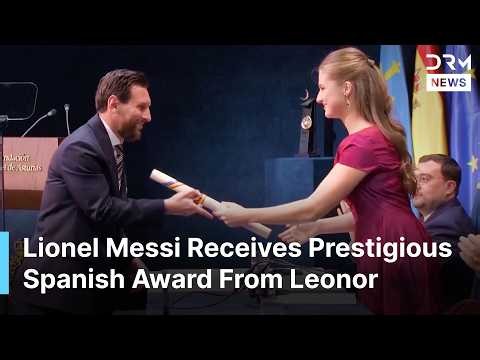 Spain’s Princess Leonor Honours Lionel Messi and Patti Smith at Prestigious Awards Ceremony | AD1N