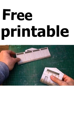 Free model railway printable building download #hoscale #train #modeltrains #nscale