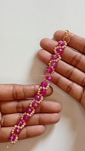Easy & Simple Crystal Beads Bracelet Tutorial 🌸 || Crystal Beads Bracelet Tutorial #diy #bracelet