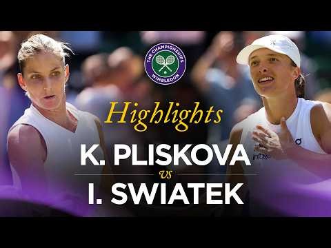 Match Highlights | Karolina Pliskova vs Iga Swiatek | Round 2 | #Wimbledon