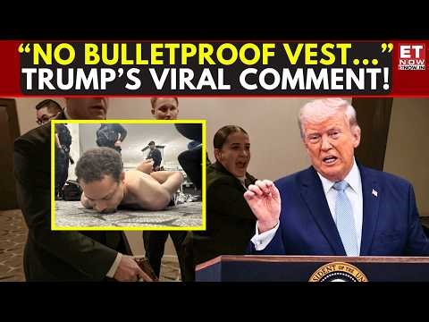 TRUMP CRACKS JOKES! “No Bulletproof Vest—I’d Look 20 Pounds Heavier!" | ET Now | Latest News