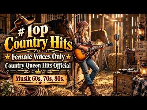 Top Country Hits Female Voices Only | Country Queen Hits Official | Musik 60s, 70s, 80s.